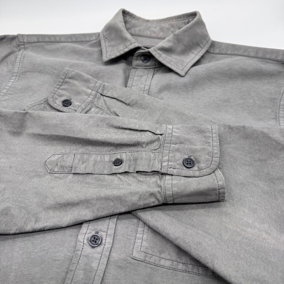 Armani Exchange Men’s Fitted Casual Button Down Shirt Gray Long Sleeve A|X SP - Picture 14 of 14